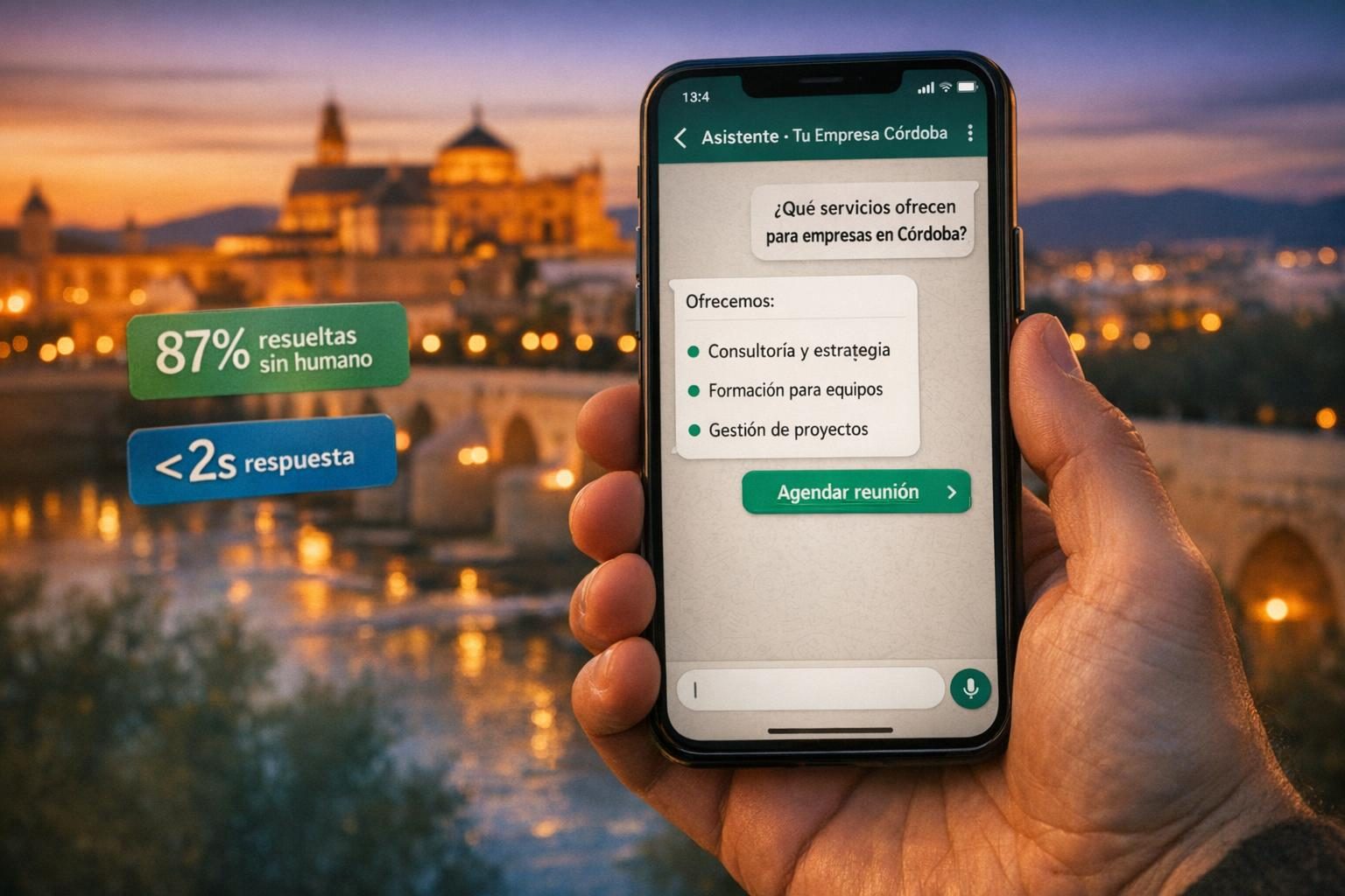 Chatbots IA en Córdoba — Chatbots con IA para Empresas en Córdoba — Atención 24/7